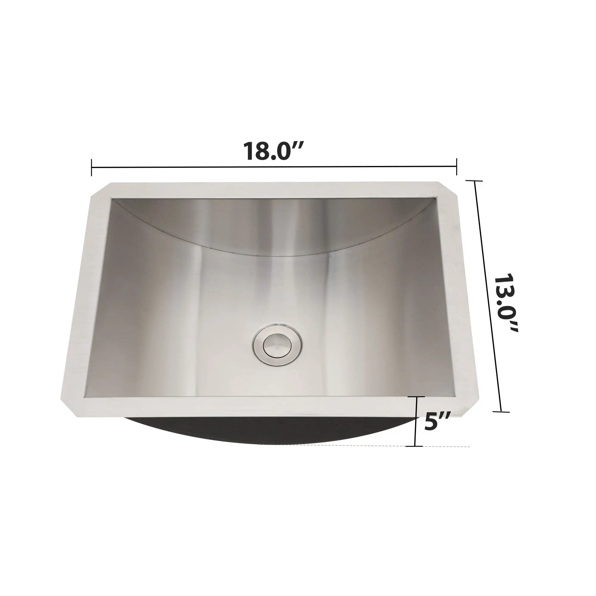 Undermount Bathroom Sink With Pop Up Drain, Brushed Nickel by HouseOfZazla