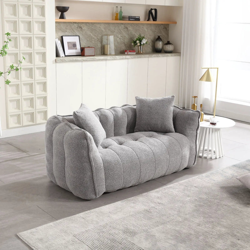 Cozy Beanbag Chair With High Resilience Foam Core For 2 by HouseOfZazla