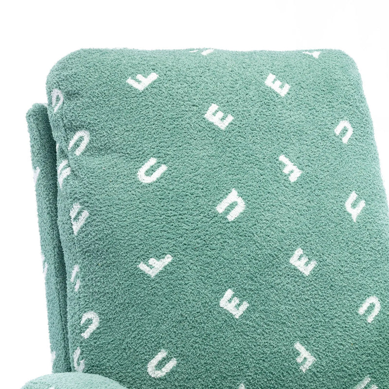 Modern Accent Rocker Armchair With Side Pocket, Upholstered High Back by HouseOfZazla