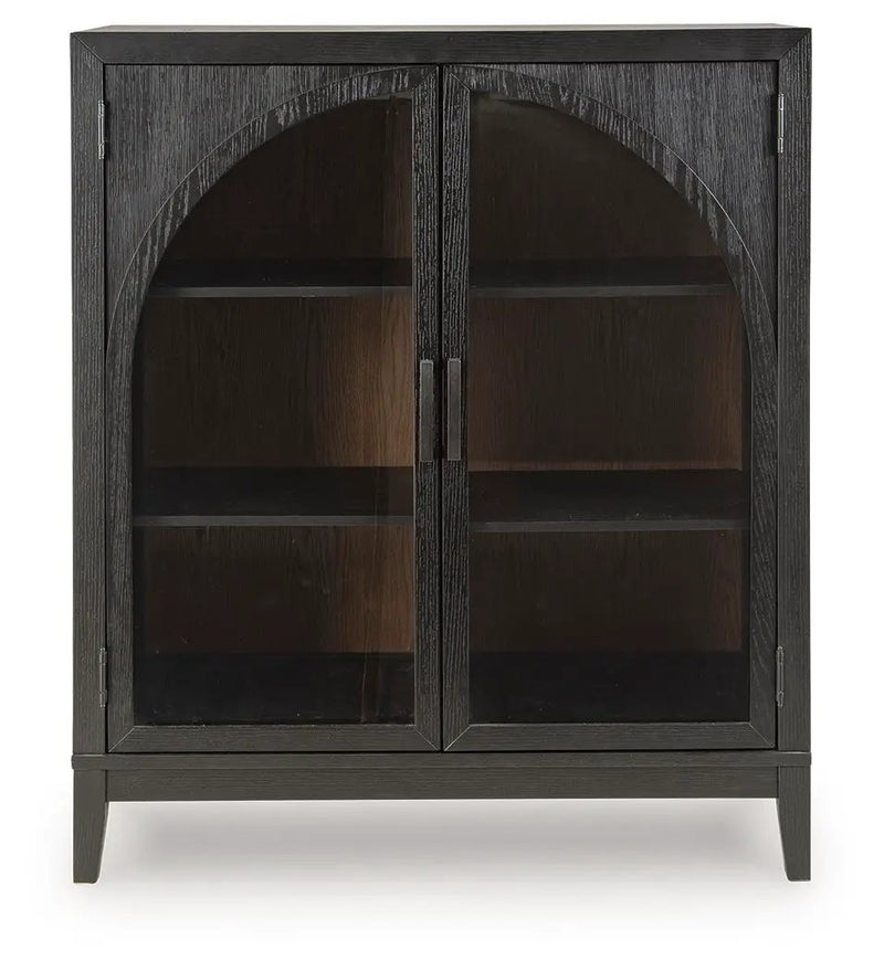 Armenleigh - Bar Cabinet - Black / Brown by Unique Piece Furniture