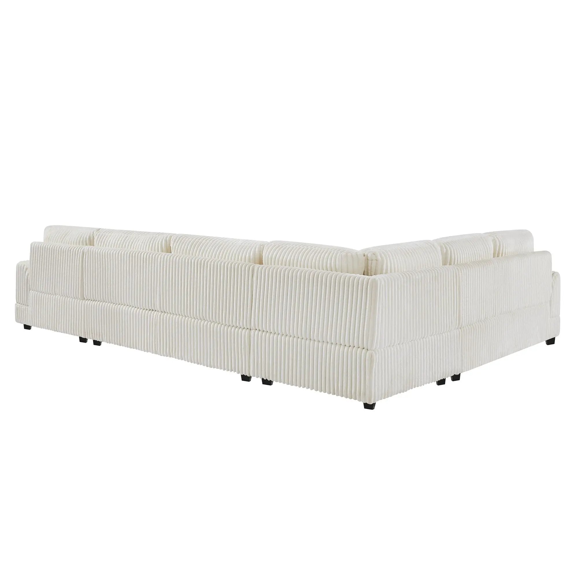 Oversized Sectional Sofa U - Shaped Sofa Couch Modern Sofa Upholstered In Soft With A Chaise Lounge For Living Room by HouseOfZazla