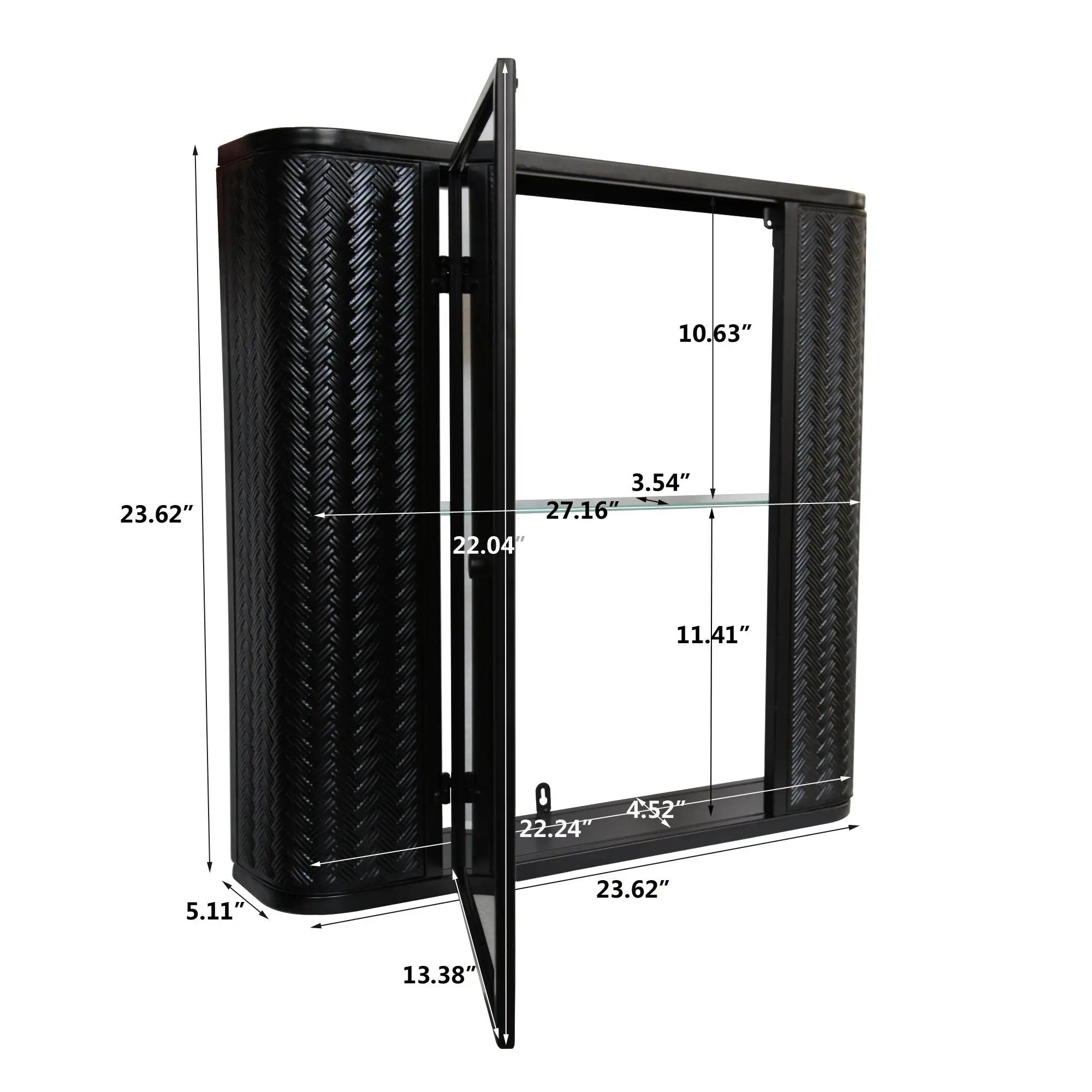 Wall-Mounted Bathroom Cabinet with Mirror by HouseOfZazla
