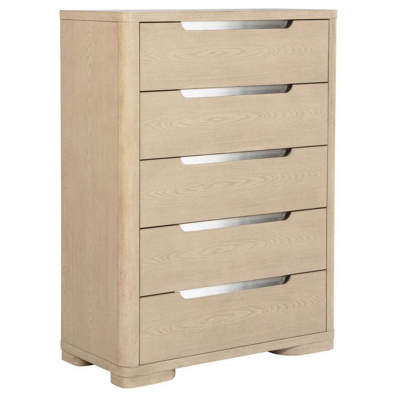 Ladera 5-drawer Bedroom Chest of Drawers Light Elm by Unique Piece Furniture