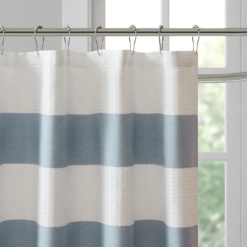 Shower Curtain with 3M Treatment Blue 72x72 by HouseOfZazla