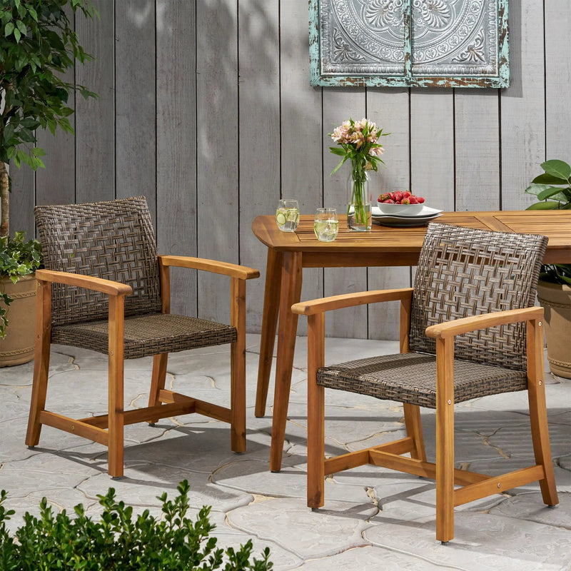 Hampton Dining Chair Set of 2 - Brown by HouseOfZazla