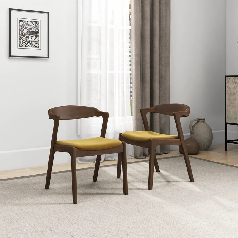 Dakota - Mid-Century Modern Dining Chair (Set of 2) by HouseOfZazla
