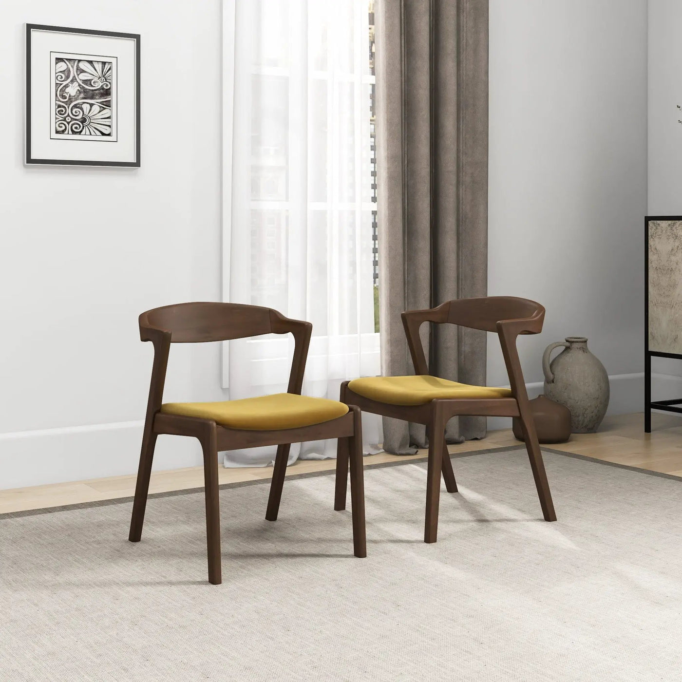 Dakota - Mid-Century Modern Dining Chair (Set of 2) by Unique Piece Furniture