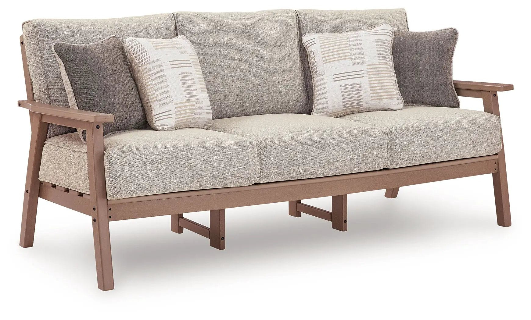 Grover Beach - Sofa With Cushion - Driftwood by Unique Piece Furniture