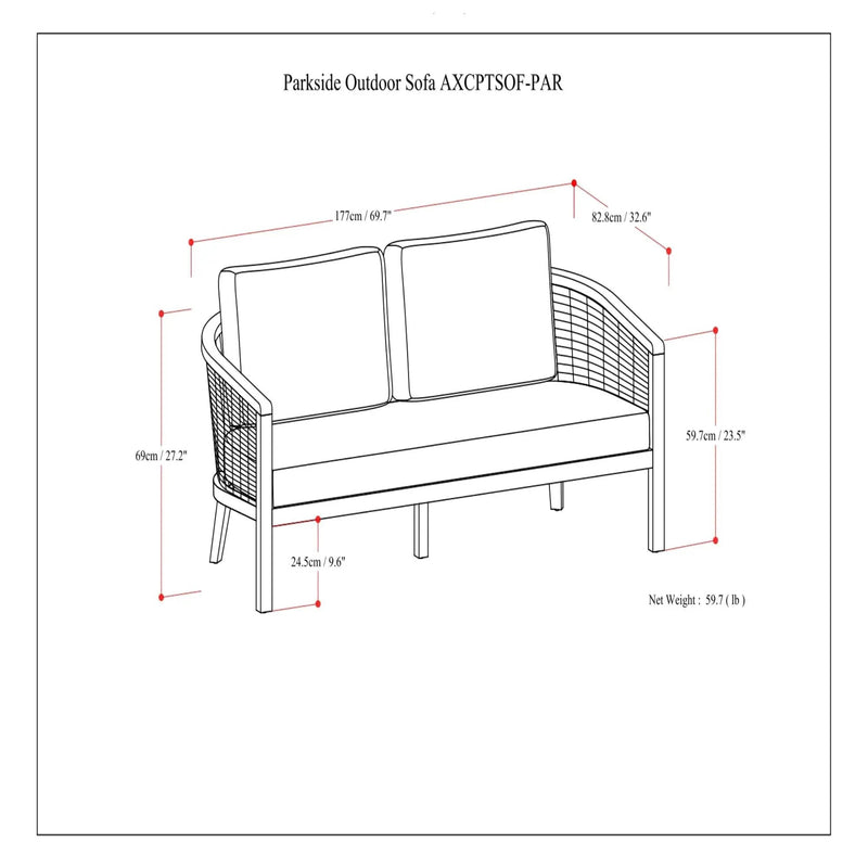 Parkside - Outdoor Sofa - Natural by Unique Piece Furniture