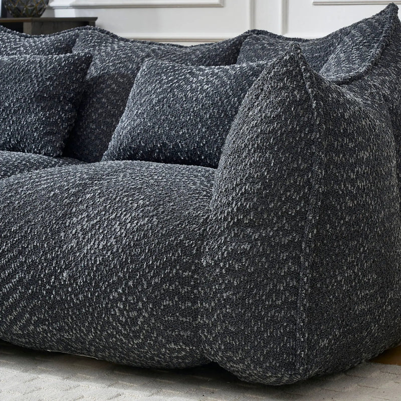 Comfortable Dual Beanbag Chair With High Resilience Foam Core For 2 People by HouseOfZazla