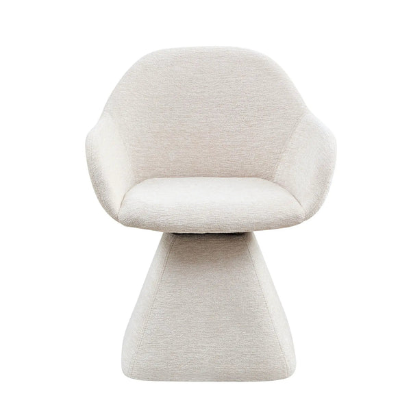 180° Rotating Accent Chair For Living Room - Beige