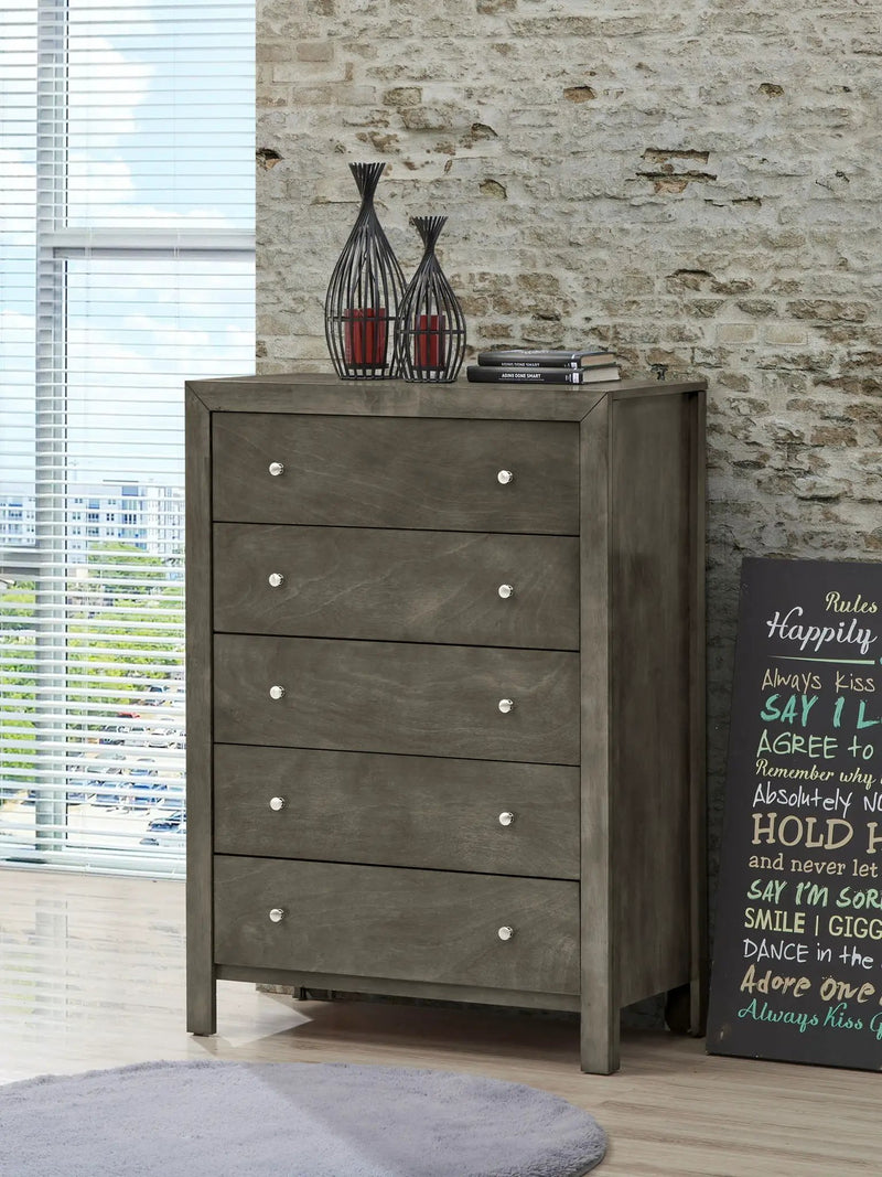 Transitional Elegant Storage Chest - Gray by Unique Piece Furniture