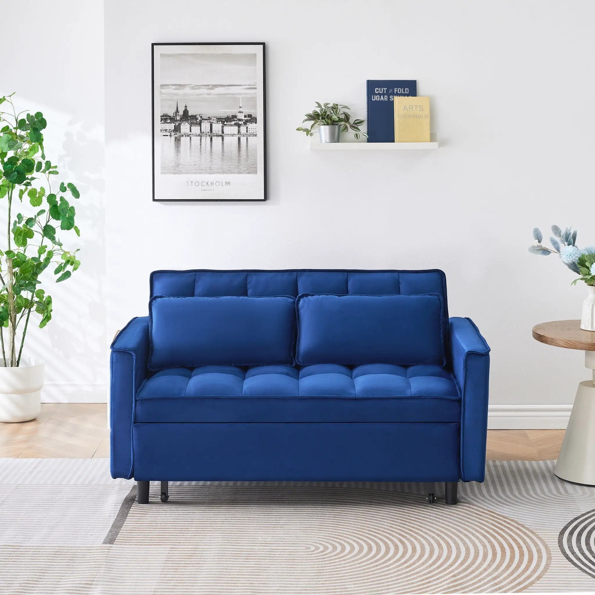 Sofa Bed With Pockets, 3 In 1 Convertible For Living Room by HouseOfZazla