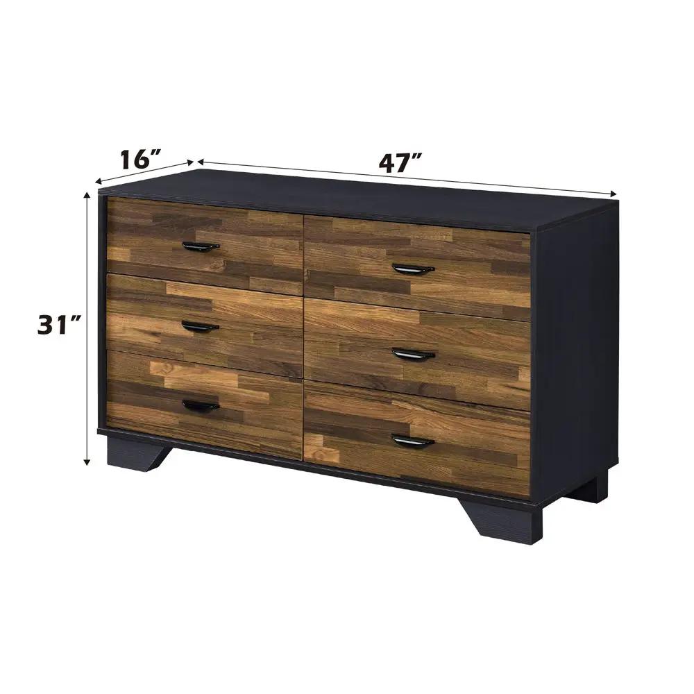 Eos - Dresser - Walnut & Black by Unique Piece Furniture