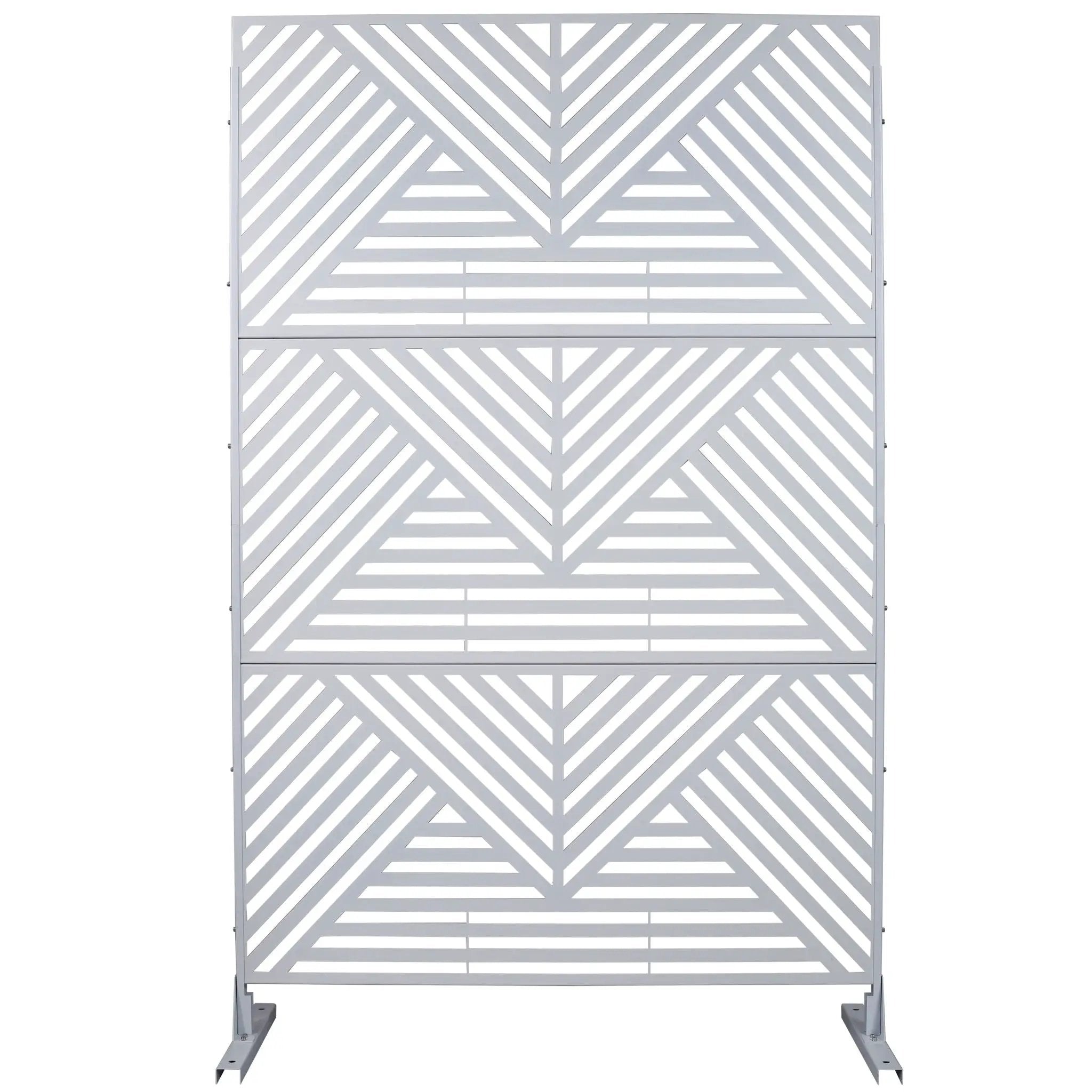 Freestanding Outdoor & Indoor Freestanding Metal Privacy Screen by Unique Piece Furniture