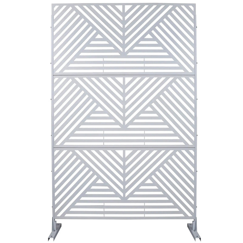 Freestanding Outdoor & Indoor Freestanding Metal Privacy Screen by Unique Piece Furniture