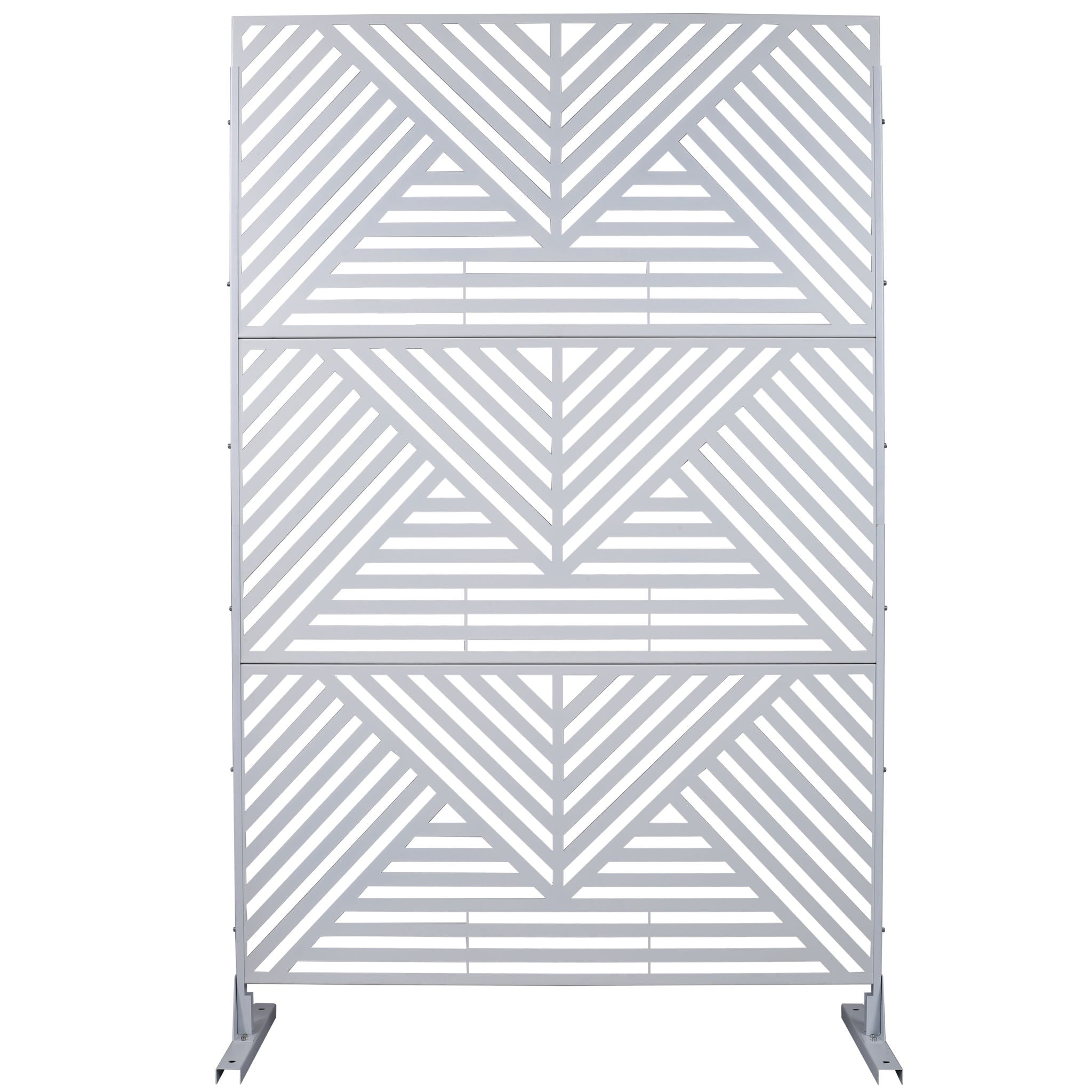 Freestanding Outdoor & Indoor Freestanding Metal Privacy Screen by Unique Piece Furniture