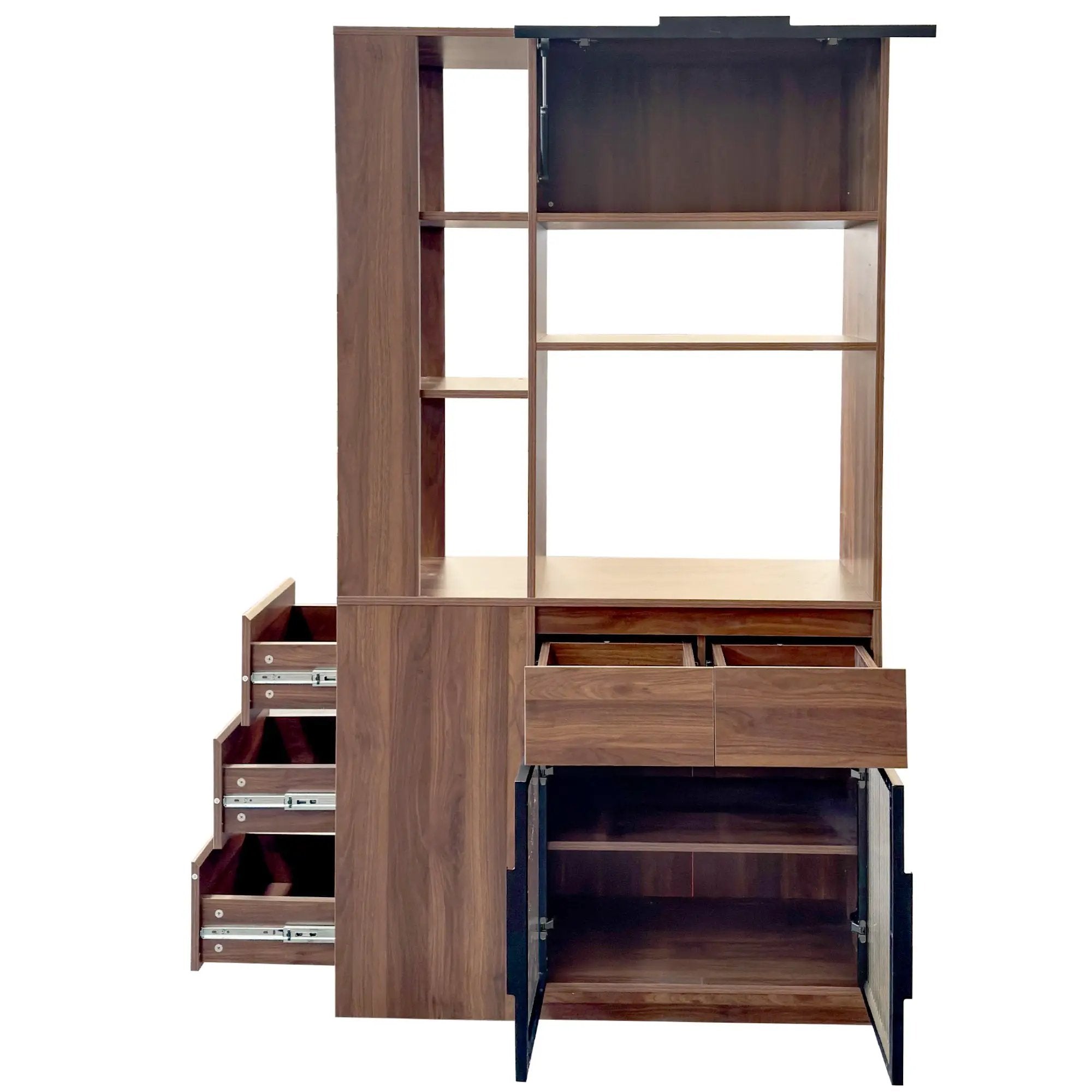 70.87"H Tall Storage Cabinet with Multi-Functional Storage Space by HouseOfZazla