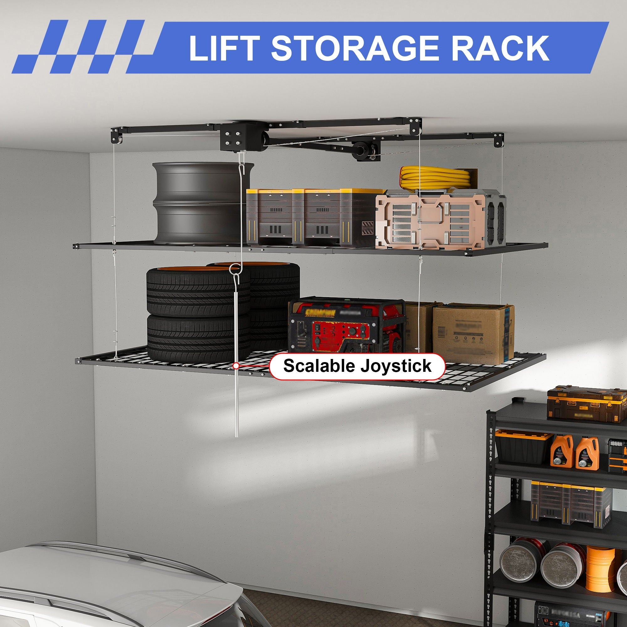 Overhead Garage Storage Rack by HouseOfZazla