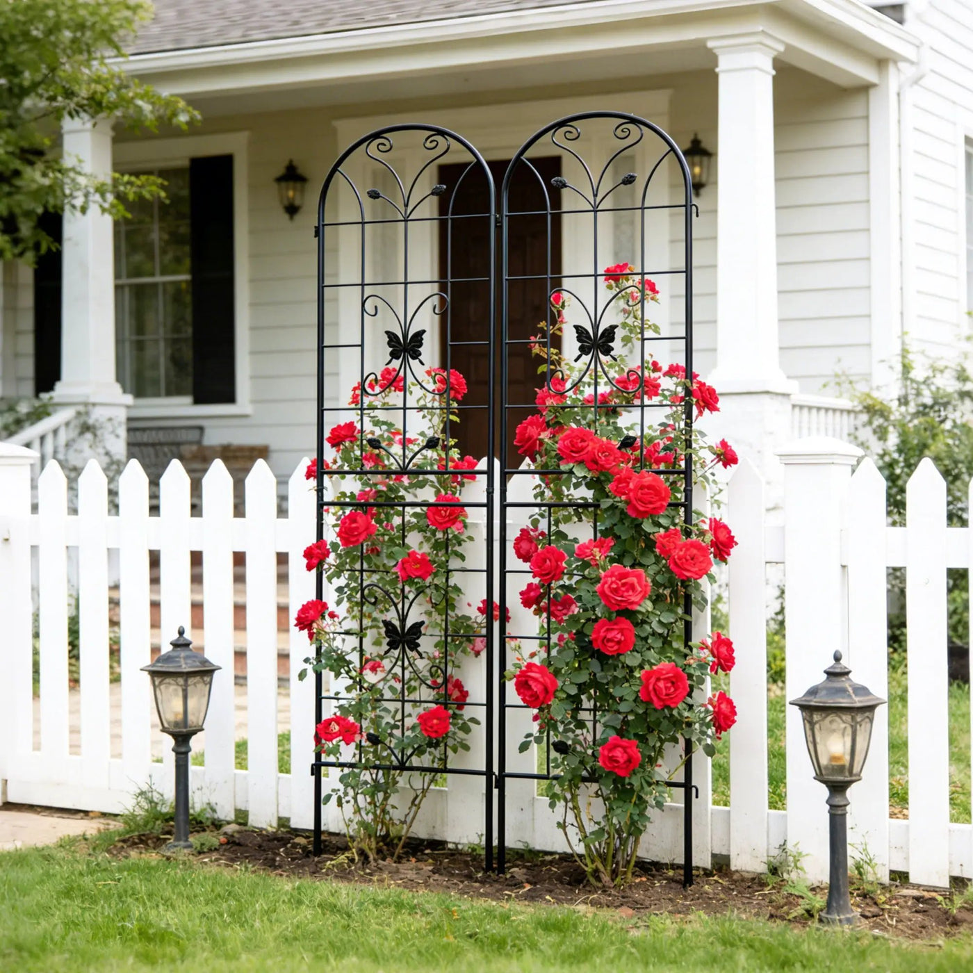 Garden Metal Trellis Rustproof Trellis For Climbing Plants Outdoor Flower Support by Unique Piece Furniture