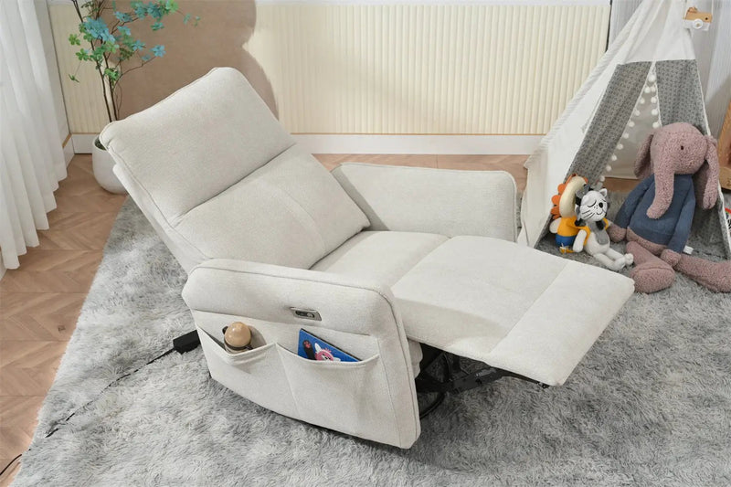 270° Power Swivel Rocker Recliner Chair for Adults by HouseOfZazla