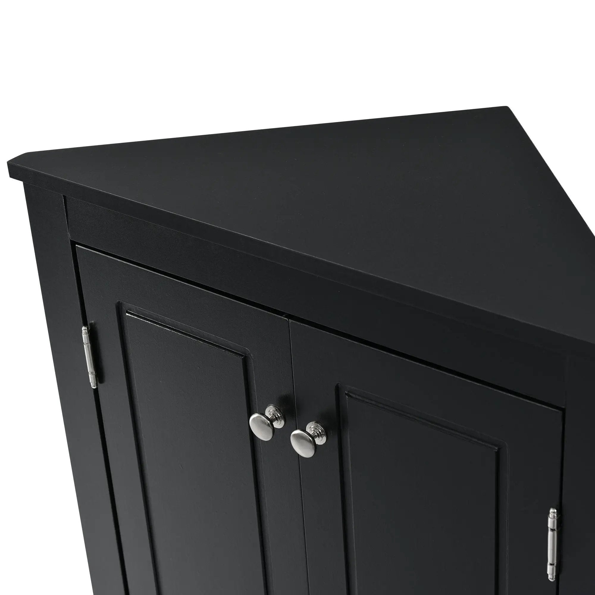 Triangle Bathroom Storage Cabinet With Adjustable Shelves, Freestanding Floor Cabinet For Home Kitchen by HouseOfZazla