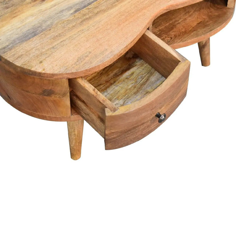 Wave Coffee Table With 1 Drawer by Unique Piece Furniture