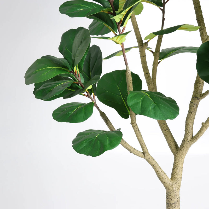 7FT Artificial Fiddle Leaf Fig Tree, Realistic Faux Potted Plant by HouseOfZazla