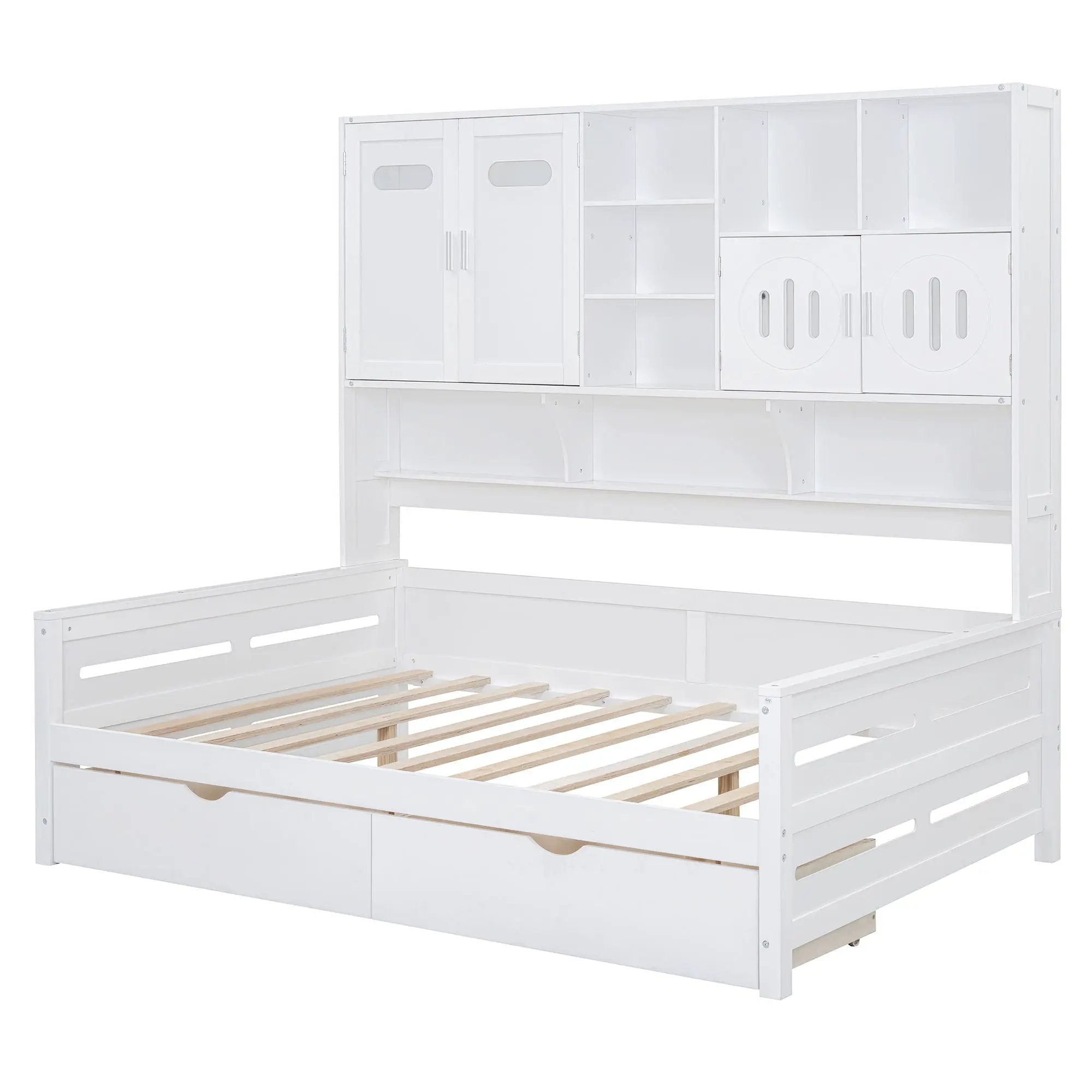 Daybed With All-In-One Cabinet And Shelf by HouseOfZazla