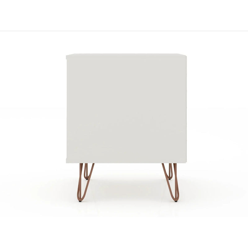 Rockefeller - Nightstand With 2 Drawers - Off White by HouseOfZazla