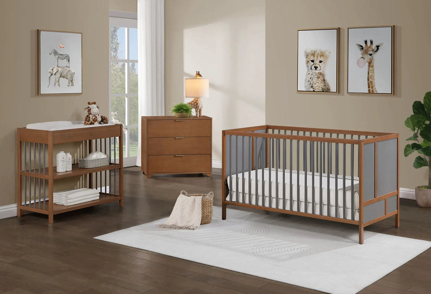 Pixie Finn - 3-in-1 Crib - Walnut by Unique Piece Furniture