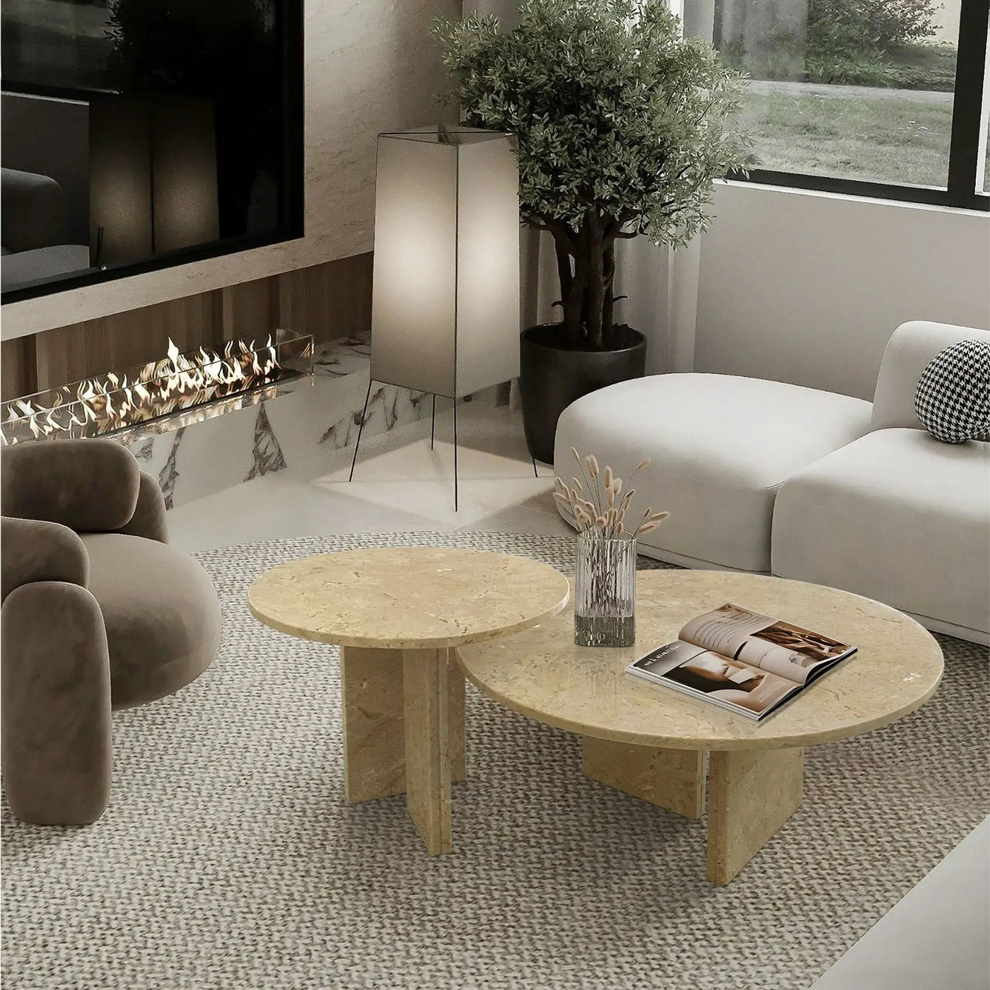 Elegant Coffee Duo Table Set by Unique Piece Furniture