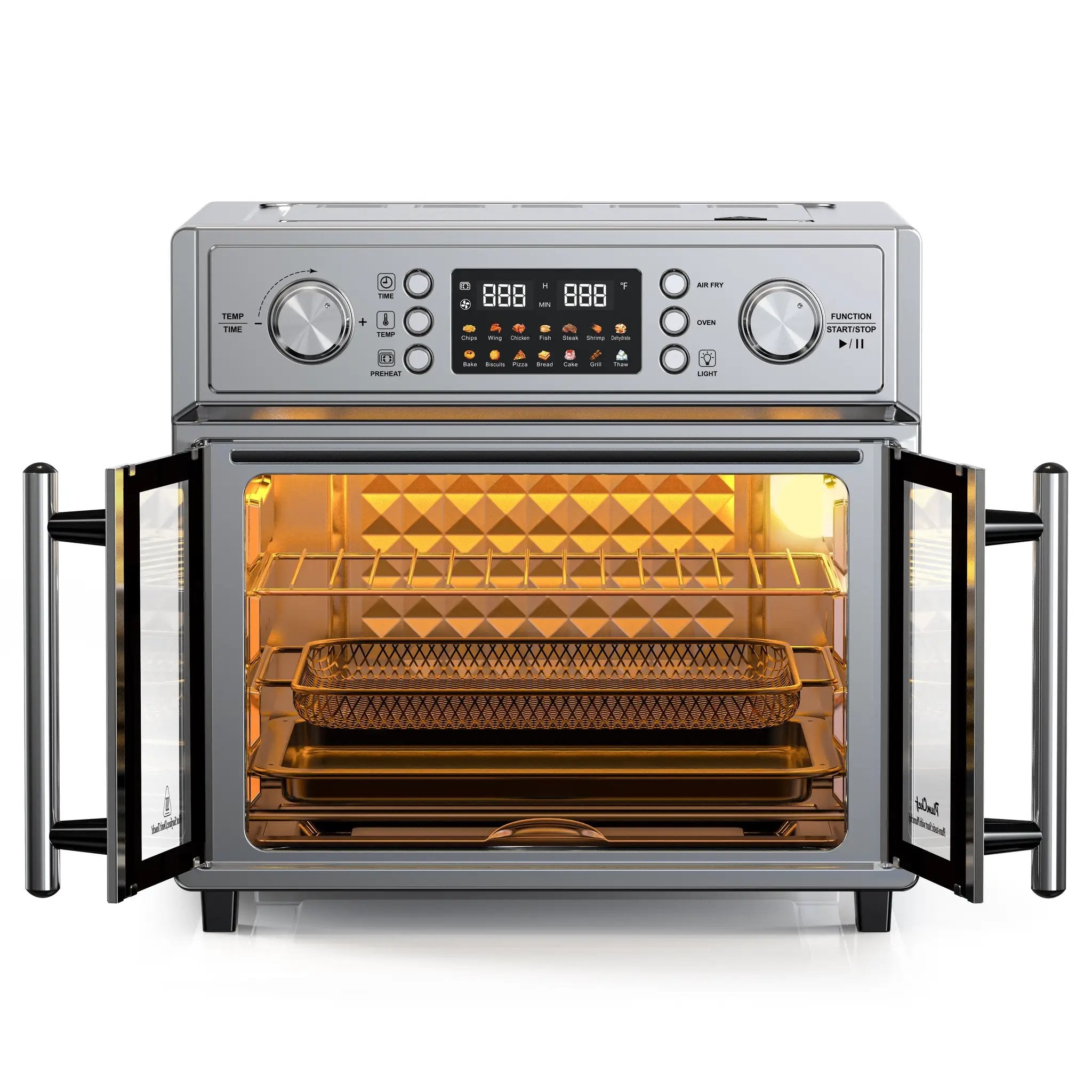 PlumChef 26QT Large Capacity French Double-Door Air Fryer Convection Toaster Oven by HouseOfZazla