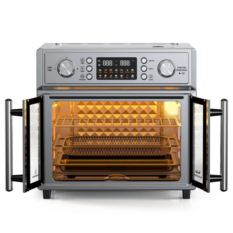 PlumChef 26QT Large Capacity French Double-Door Air Fryer Convection Toaster Oven by HouseOfZazla