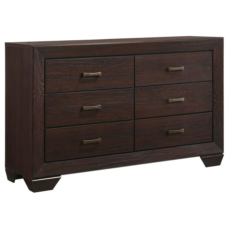 Dorian 5-piece Eastern King Bedroom Set Dark Cocoa by Unique Piece Furniture