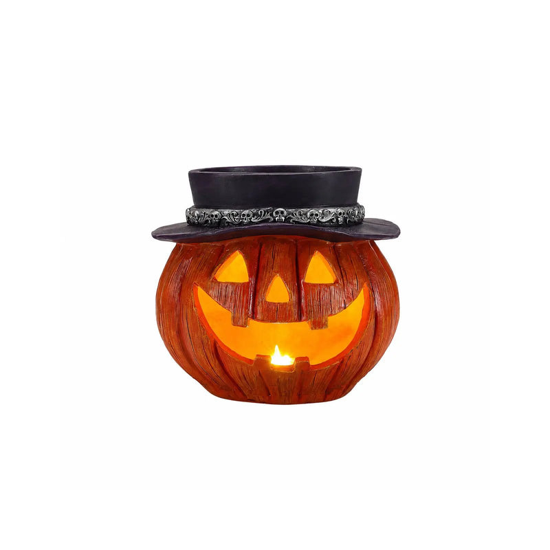 Halloween Pumpkin Candy Bowl With Witch Hat by HouseOfZazla