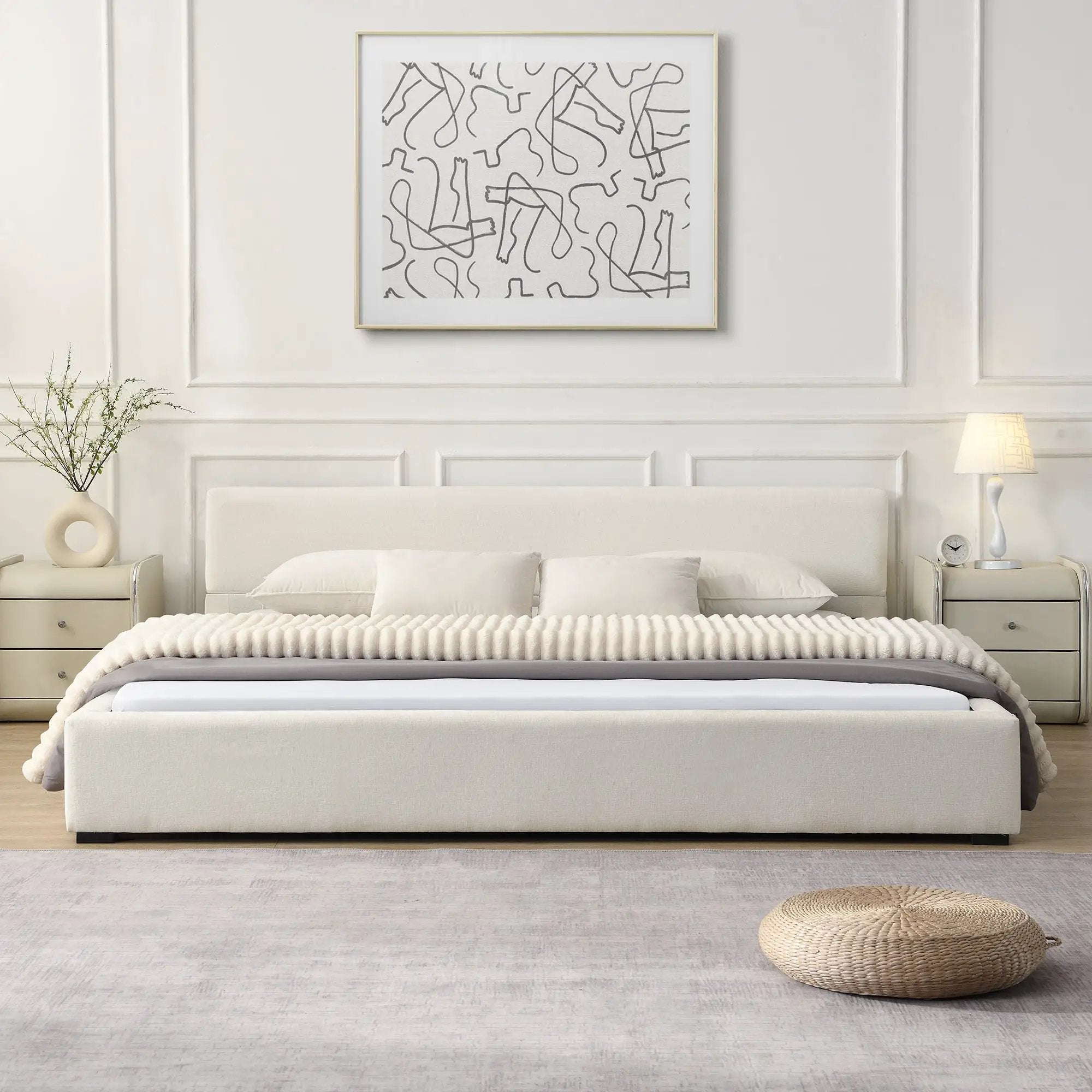 Elegant Upholstered Bed by HouseOfZazla