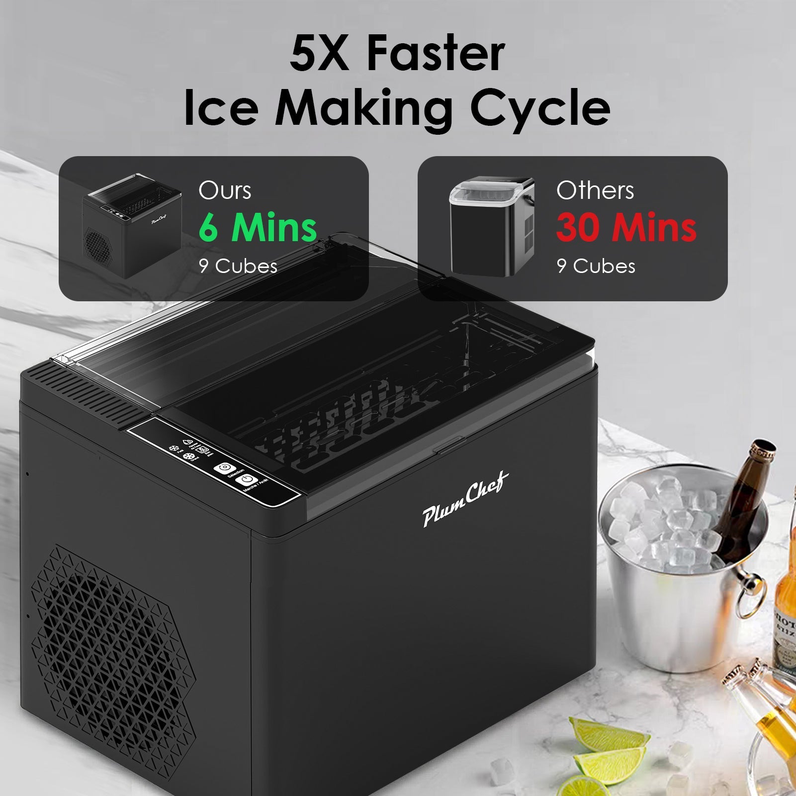 Bullet Ice Maker Machine Countertop by HouseOfZazla