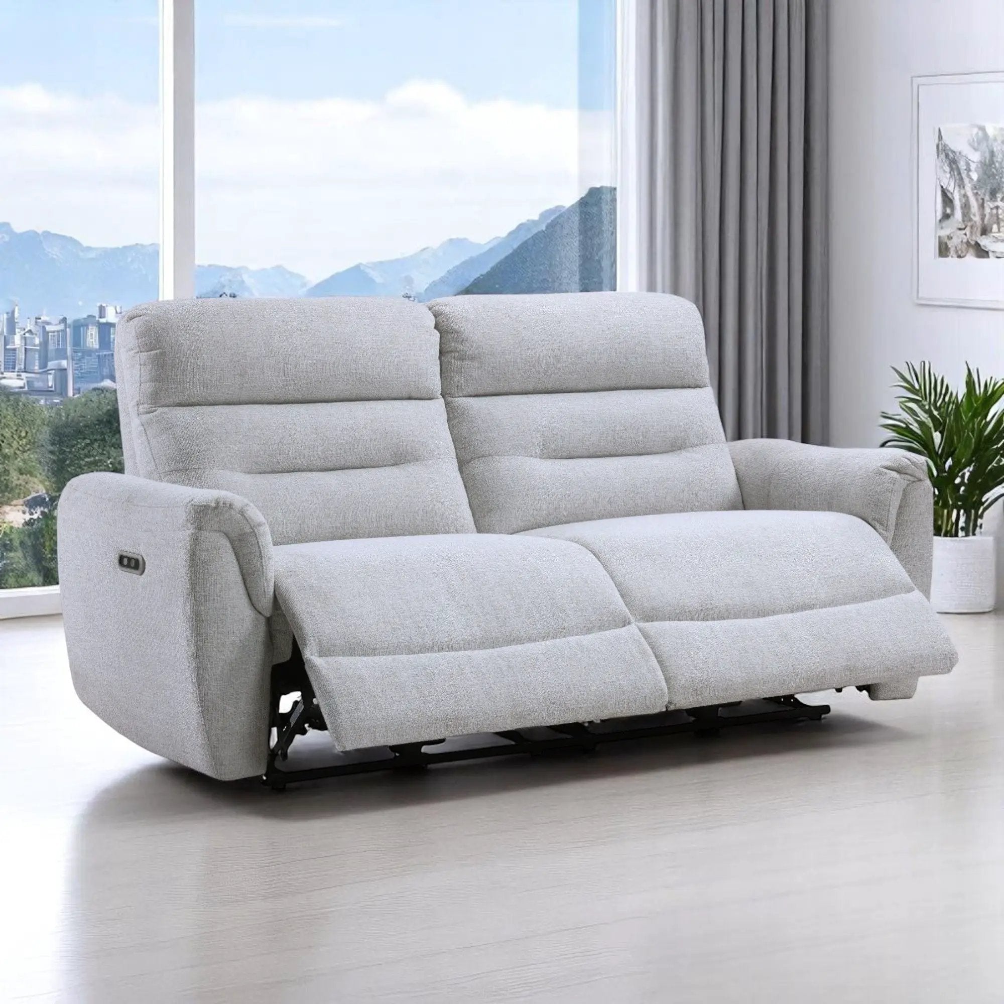 Eastre - Power Motion Sofa With USB Port - Gray by HouseOfZazla