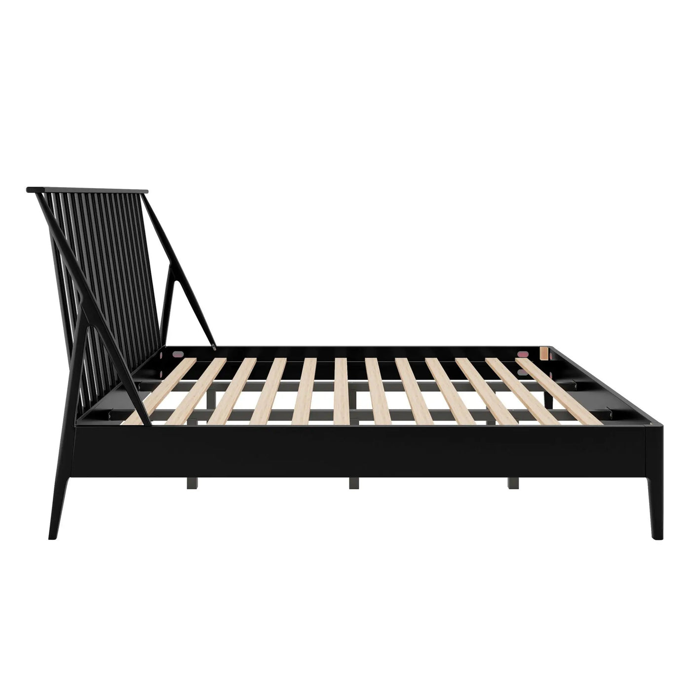 Bohemian Platform Bed With Tall Headboard by HouseOfZazla