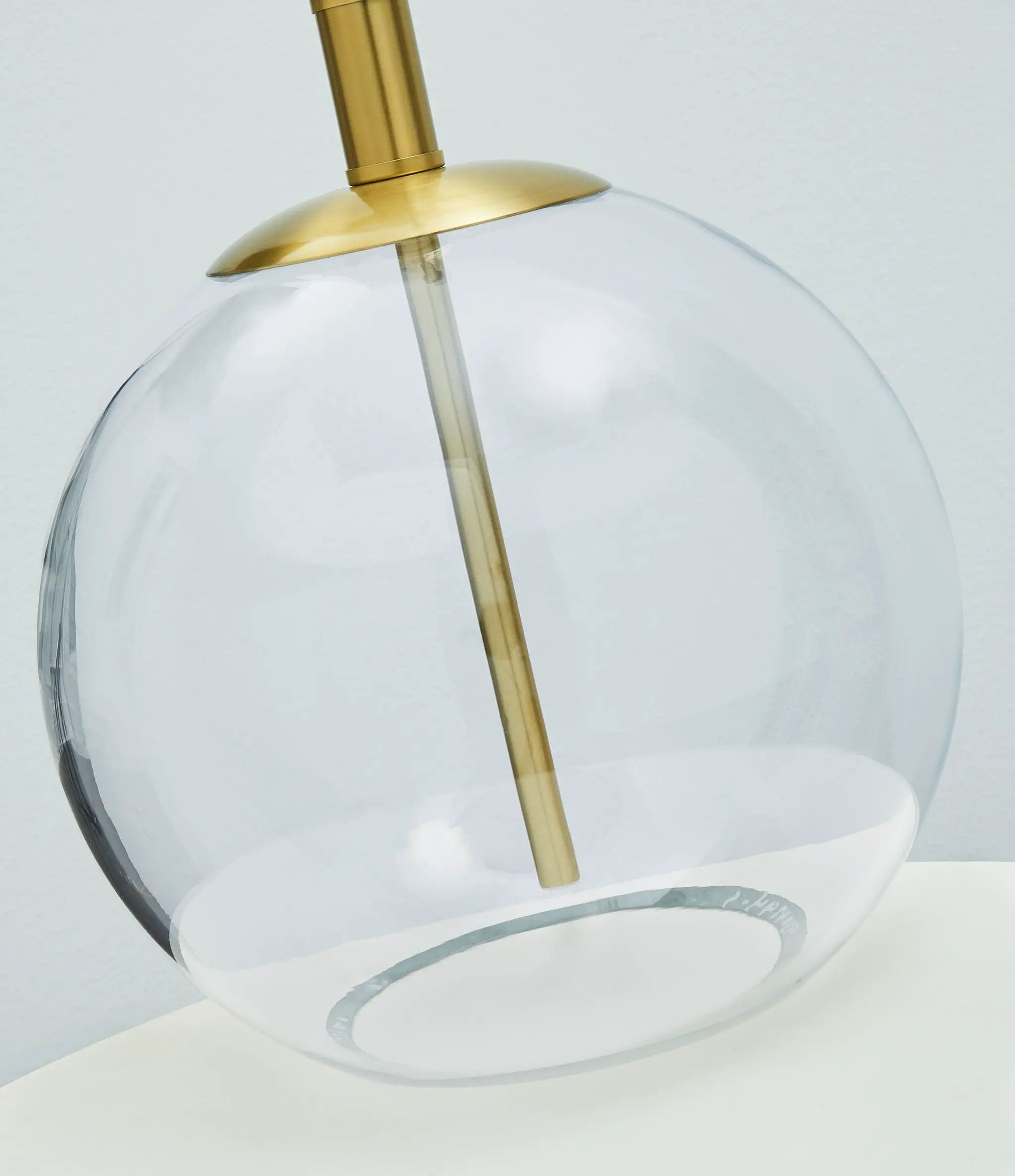 Samder - Glass Table Lamp - White by Unique Piece Furniture