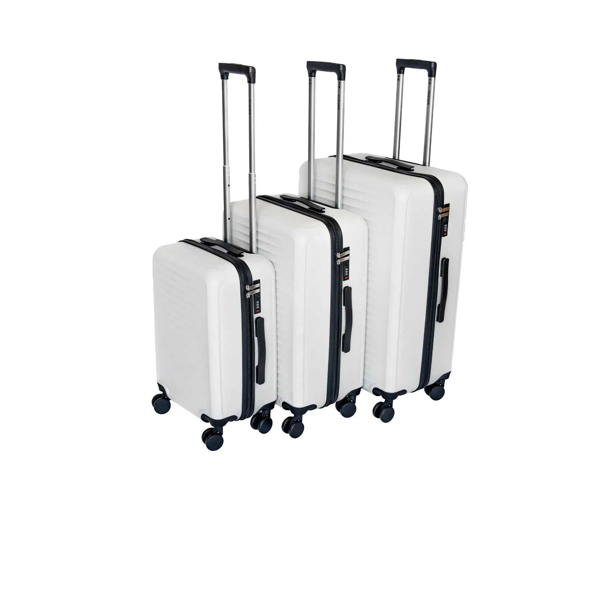 3 Piece Hard Shell Lightweight Carry On Suitcase Set by HouseOfZazla