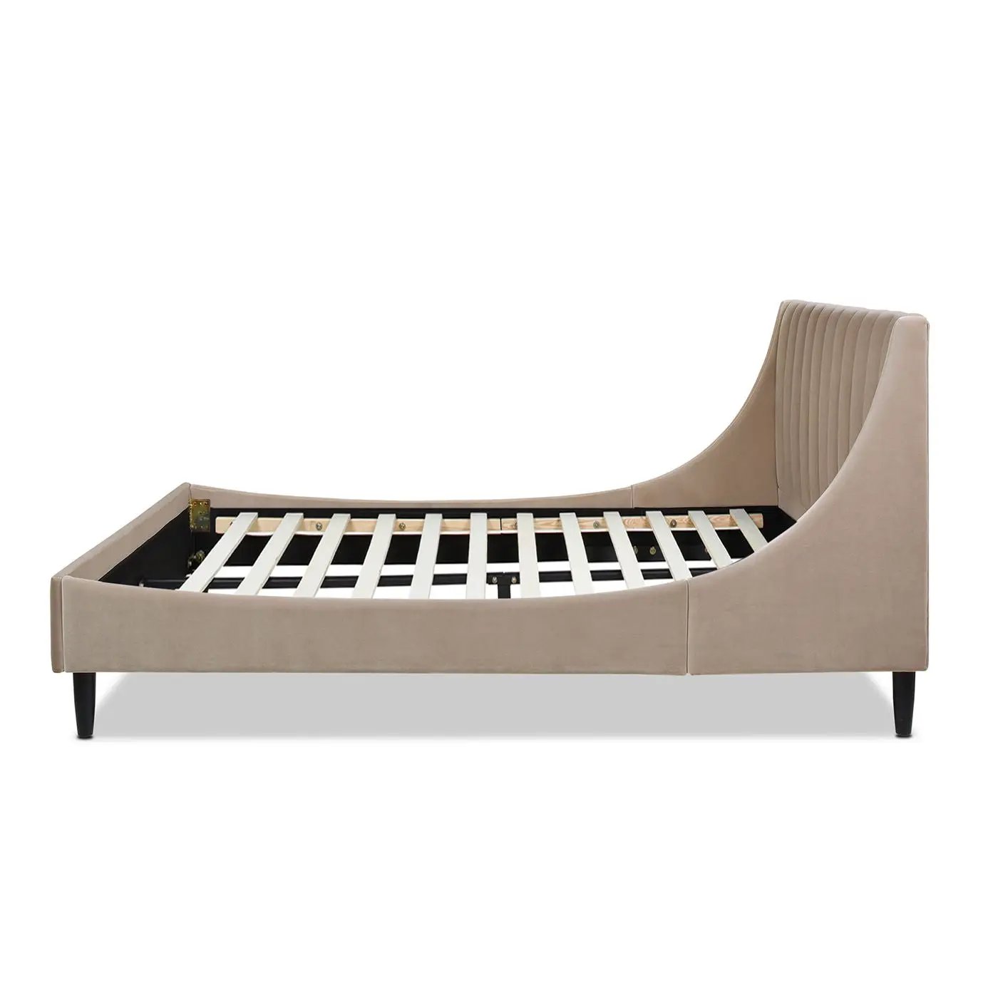 Aspen - Vertical Tufted Modern Headboard Platform Bed Set by HouseOfZazla