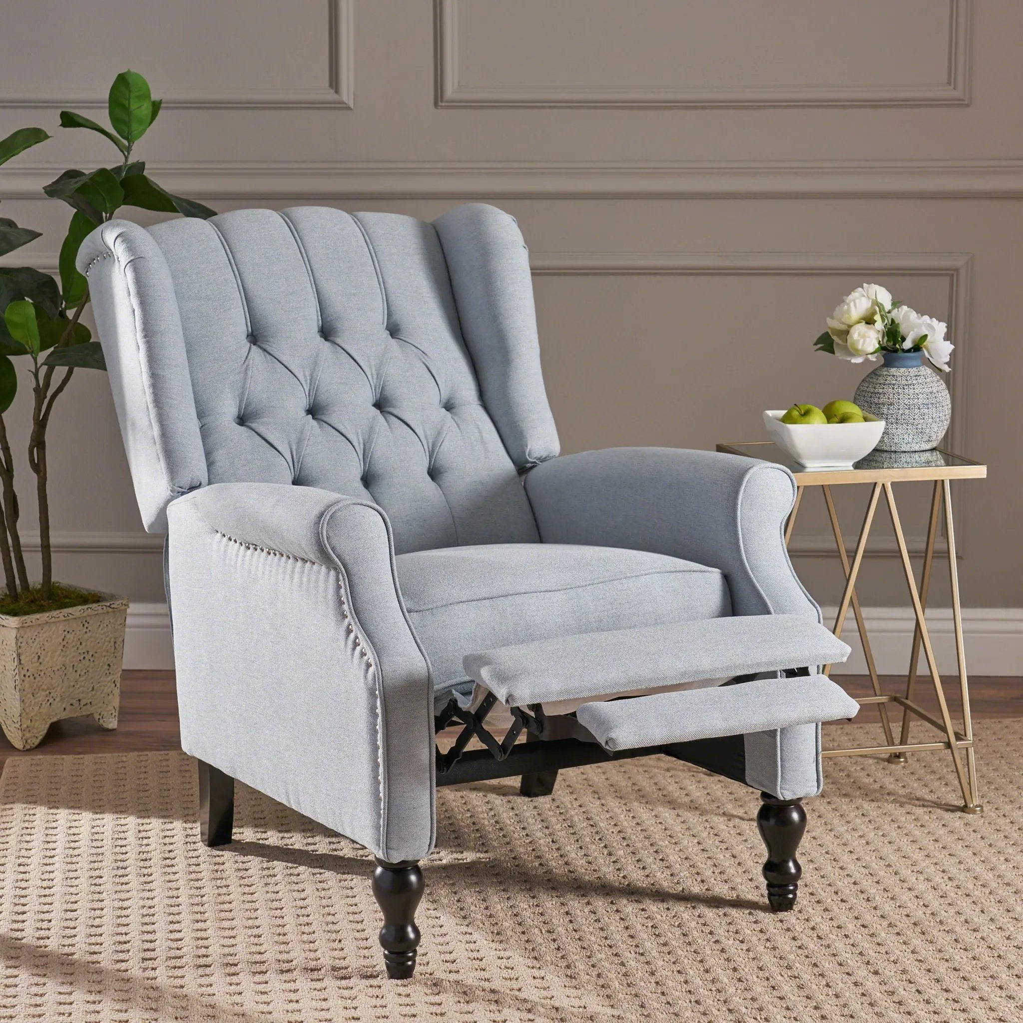 Tufted Arm Chair Recliner by Unique Piece Furniture