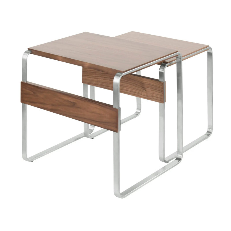 Tea Side Mid-Century Modern Nesting Tables - Walnut by Unique Piece Furniture