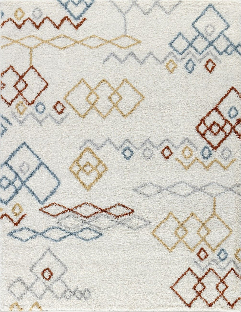 Loft Shag - 7'10" X 9'10" Shaggy Area Rug, Polypropylene - Ivory by HouseOfZazla
