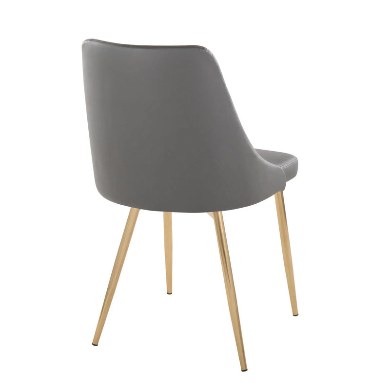 Marche - Contemporary Dining Chair With Metal Legs (Set of 2) by HouseOfZazla