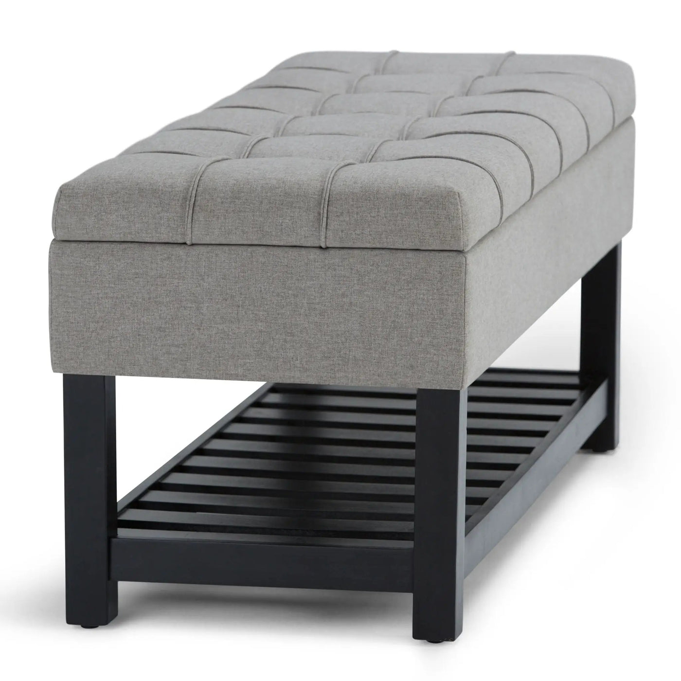 Saxon - Upholstered Transitional Storage Ottoman Bench by HouseOfZazla