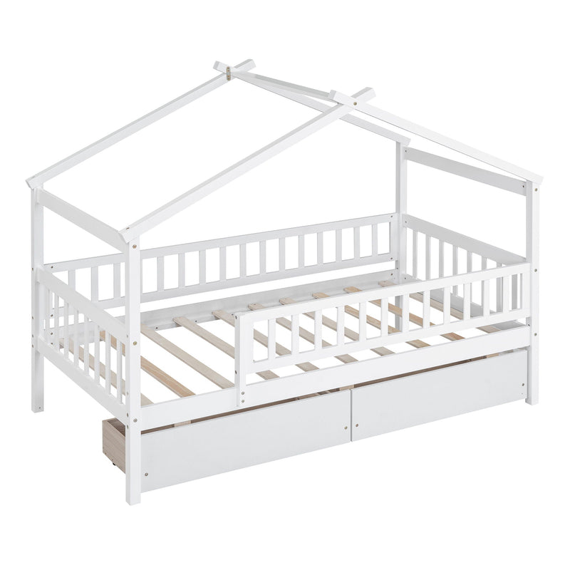 House Bed With 2 Drawers by HouseOfZazla