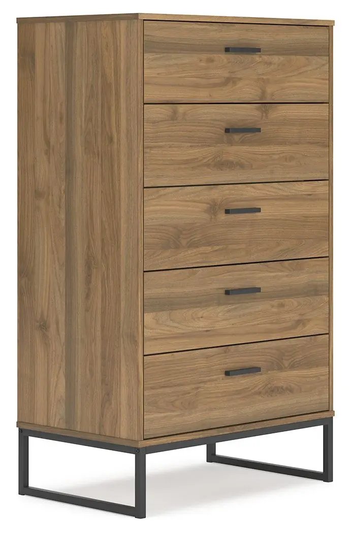 Deanlow - Five Drawer Chest - Honey by Unique Piece Furniture